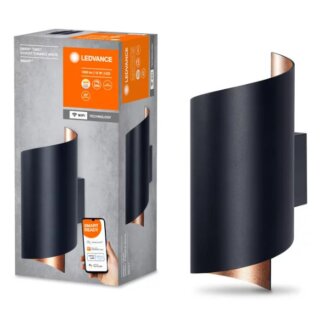 Ledvance LED Smart+ Orbis Wandleuchte schwarz 12W 1200lm CCT 2700-6500K Google Amazon Alexa WiFi Dimmbar