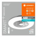 Ledvance LED Smart+ Deckenleuchte Ventilator Ø58cm 68W 3000lm CCT 2700K-6500K Dimmbar App WiFi & Fernbedienung