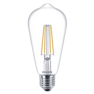 Philips LED Filament Leuchtmittel Edison ST64 7W = 60W E27 klar 806lm warmweiß 2700K