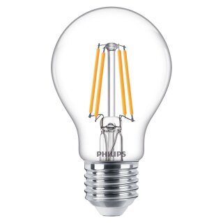 Philips LED Filament Leuchtmittel A60 Birne 4,5W = 40W E27 klar 470lm warmweiß 2700K DIMMBAR