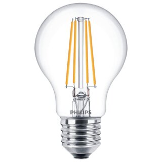 Philips LED Filament Leuchtmittel Birne A60 7W = 60W E27 klar 806lm warmweiß 2700K