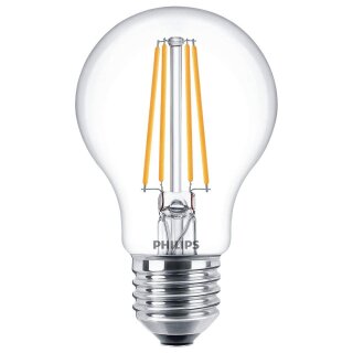 Philips LED Filament Leuchtmittel Birne A60 7W = 60W E27 klar 806lm warmweiß 2700K