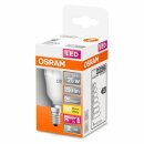 4 x Osram LED Leuchtmittel Tropfen 4,2W = 25W E14 matt 250lm RGBW warmweiß 2700K Dimmbar mit Fernbedienung