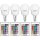 4 x Osram LED Leuchtmittel Tropfen 4,2W = 25W E14 matt 250lm RGBW warmweiß 2700K Dimmbar mit Fernbedienung