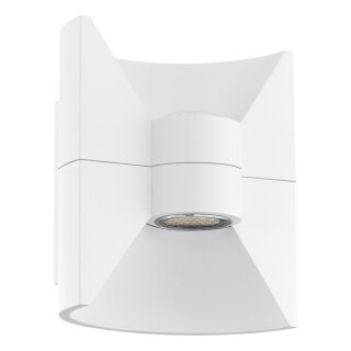 Eglo LED Außenwandleuchte Redondo Weiß IP44 2 x 2,5W 360lm warmweiß 3000K Up/Down