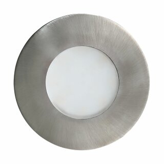 Eglo LED Einbauleuchte Edelstahl rund Ø8,4cm IP65 5W GU10 350lm warmweiß 3000K