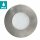 Eglo LED Einbauleuchte Edelstahl rund Ø8,4cm IP65 5W GU10 350lm warmweiß 3000K