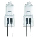 2 x GE Halogen Stiftsockellampen 10W G4 12V klar 140lm...