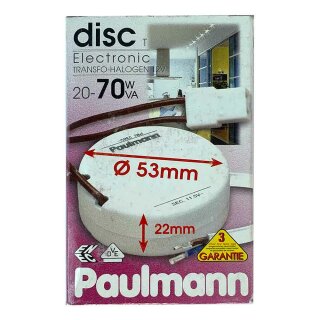 Paulmann Halogen Trafo Disc Electronic 20-70W 230/12V 70VA
