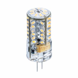 Heitronic LED Stiftsockellampe 1,8W G4 12V klar 180lm warmweiß 2700K 300°