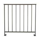 Geländer Geländerset Pertura Triton Aluminium anthrazit für Bodenmontage LINUS Länge & Höhe: 1m
