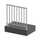 Geländer Geländerset Pertura Triton Aluminium anthrazit für Bodenmontage LINUS Länge & Höhe: 1m