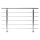 Geländer-Set für den Außenbereich Silber Alu eloxiert 100x150cm