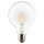 3 x Müller-Licht LED Filament Leuchtmittel Retro Globe G95 4W = 40W E27 klar 470lm warmweiß 2700K