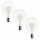 3 x Müller-Licht LED Filament Leuchtmittel Retro Globe G95 7W = 60W E27 klar 806lm Ra>90 warmweiß 2700K