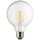 3 x Müller-Licht LED Filament Leuchtmittel Retro Globe G95 7W = 60W E27 klar 806lm Ra>90 warmweiß 2700K
