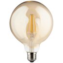 3 x Müller-Licht LED Filament Leuchtmittel Retro Globe G125 4,5W = 32W E27 Gold 350lm extra warmweiß 2000K