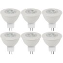 6 x Müller-Licht HD LED Leuchtmittel MR16 Reflektor 5W = 28W GU5,3 280lm Ra>90 warmweiß 2700K flood 38°