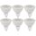 6 x Müller-Licht HD LED Leuchtmittel MR16 Reflektor 5W = 28W GU5,3 280lm Ra>90 warmweiß 2700K flood 38°