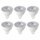 6 x Müller-Licht LED Leuchtmittel MR16 Reflektor 6,5W = 40W GU5,3 430lm warmweiß 2700K flood 36°