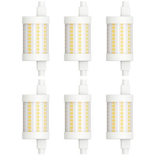 6 x Müller-Licht LED Leuchtmittel Stab 78mm 8W = 75W R7s 1055lm warmweiß 2700K DIMMBAR