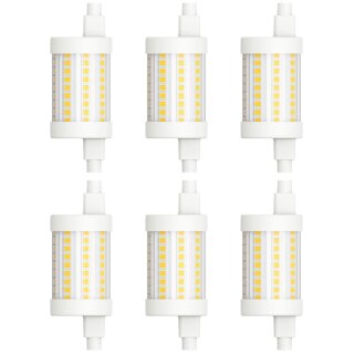 6 x Müller-Licht LED Leuchtmittel Stab 78mm 8W = 75W R7s 1055lm warmweiß 2700K DIMMBAR