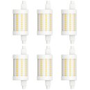 6 x Müller-Licht LED Leuchtmittel Stab 78mm 8W = 75W...