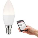 Paulmann Smart LED C35 Kerze 5,5W = 35W E14 matt 400lm...