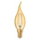 Osram LED Filament Kerze Vintage 1906 2,5W = 22W E14 Gold 220lm extra warmweiß 2400K