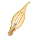 Osram LED Filament Kerze Vintage 1906 2,5W = 22W E14 Gold 220lm extra warmweiß 2400K