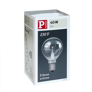 Paulmann Glühbirne Tropfenlampe 40W E14 Klar Glühlampe Glühbirnen Glühlampen 117.40