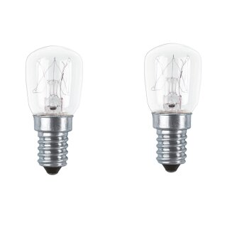 2 x Osram Glühbirne T26 Röhre Special 25W E14 klar Glühlampe 160lm dimmbar warmweiß