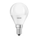 Osram LED Leuchtmittel Classic P45 Tropfen 5W = 40W E14 matt 470lm warmweiß 2700K