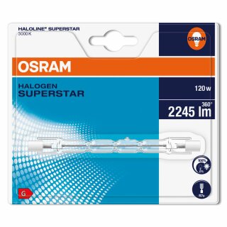 Osram Haloline Pro Eco Halogen R7s 120W = 150W 118mm BLI warmweiß dimmbar