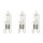 3 x Osram Halogen Halopin Stiftsockellampe 33W = 40W G9 klar 230V 460lm warmweiß 2800K dimmbar