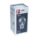 1 x Paulmann Glühbirne Tropfen 40W E27 Klar Glühlampe 40...