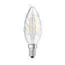 Osram LED Filament Retrofit Classic Kerze gedreht 2,5W = 25W E14 klar 250lm warmweiß 2700K