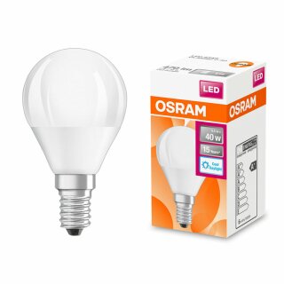 Osram LED Leuchtmittel Star Classic Tropfen 5,5W = 40W E14 matt 470lm Tageslicht 6500K kaltweiß