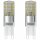 2 x Osram LED Leuchtmittel Stiftsockel Pin 2,6W = 30W G9 320lm warmweiß 2700K 300°
