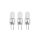 3 x G4 Halogen Stiftsockel 20W 12V MATT Satin Halogenlampe UV Stop