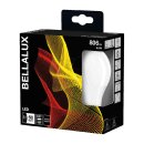 2 x Bellalux LED Leuchtmittel Classic A60 Birnenform 8,5W = 60W E27 matt 806lm warmweiß 2700K