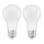 2 x Bellalux LED Leuchtmittel Classic A60 Birnenform 8,5W = 60W E27 matt 806lm warmweiß 2700K