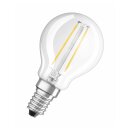 Osram LED Filament Leuchtmittel P45 Tropfen RetroFit 2,5W = 25W E14 klar 250lm warmweiß 2700K