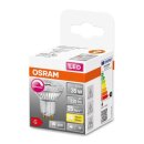 Osram LED Glas Reflektor PAR16 3,4W = 35W GU10 230lm warmweiß 2700K 36° DIMMBAR