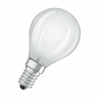 Osram LED Filament Leuchtmittel Star Classic P45 Tropfen 4W = 40W E14 matt 470lm warmweiß 2700K