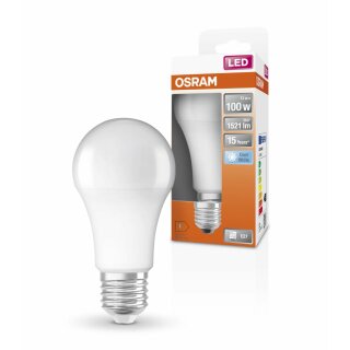 Osram LED Leuchtmittel Star Classic Birne 13W = 100W E27 matt 1521lm FS 840 Neutralweiß 4000K