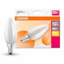 Osram LED Filament Leuchtmittel Kerze 6,5W = 60W E14 matt...