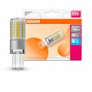 Osram LED Leuchtmittel Stiftsockellampe 4,8W = 48W G9 klar 600lm FS 840 neutralweiß 4000K 320°