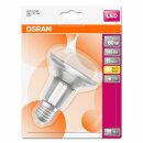 Osram LED Leuchtmittel Glas Reflektor R80 4,3W = 60W E27 matt 345lm FS warmweiß 2700K 36°