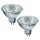 12 x Müller-Licht Halogen MR16 Reflektor 50W GU5,3 12V 680lm warmweiß 2900K dimmbar 4000h flood 36°